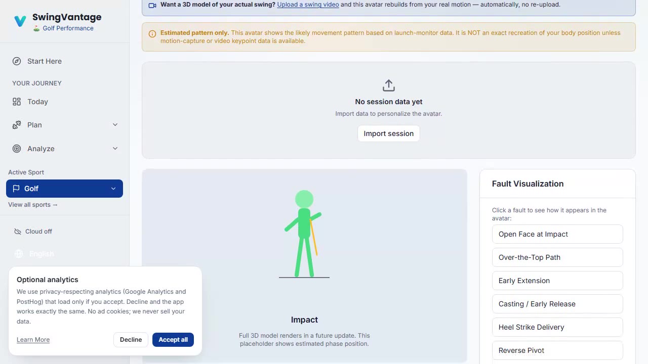 Explore your swing as a 3D avatar — video thumbnail